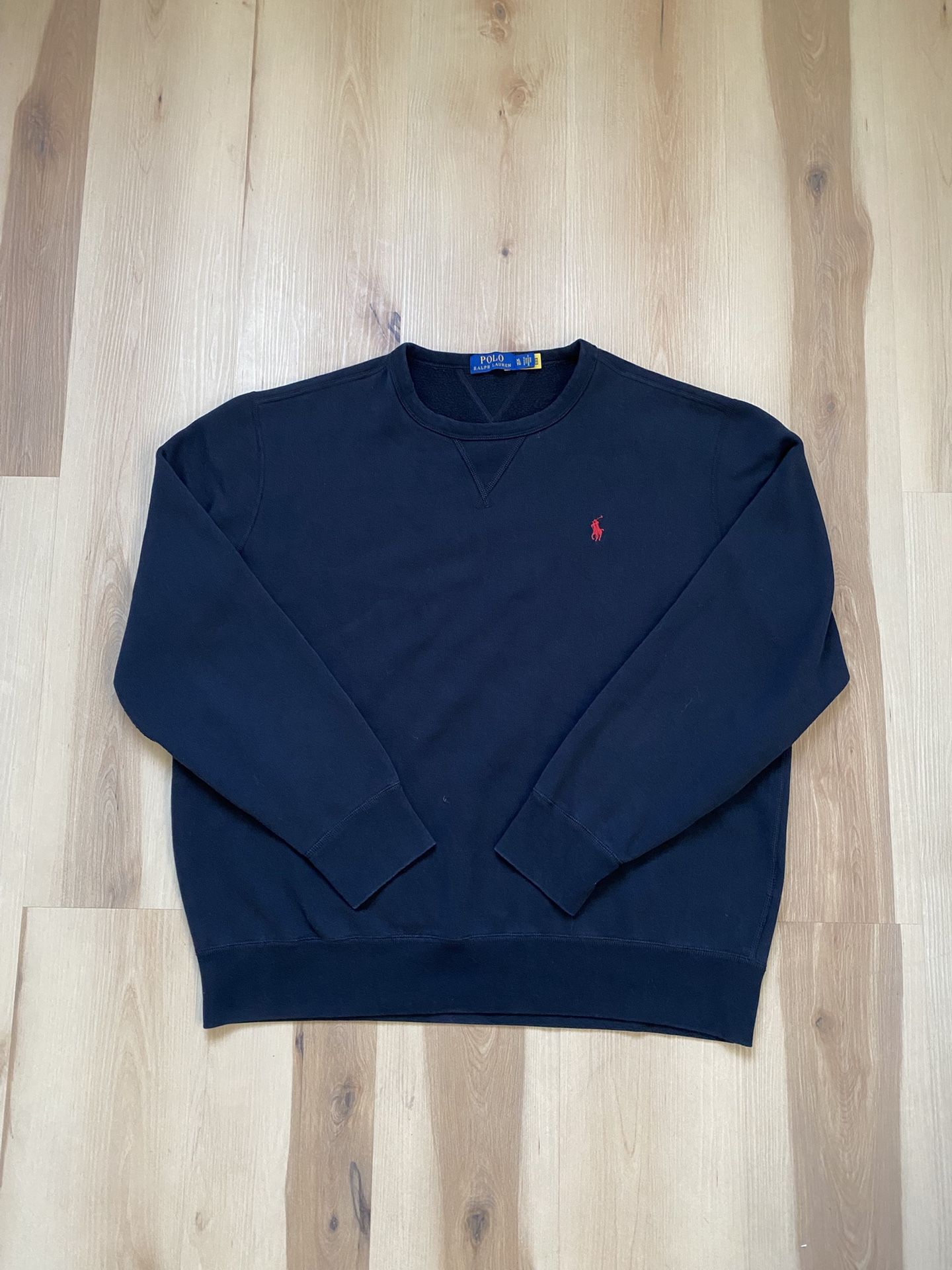 Modern Mens Black Polo Ralph Lauren Fleece Sweatshirt