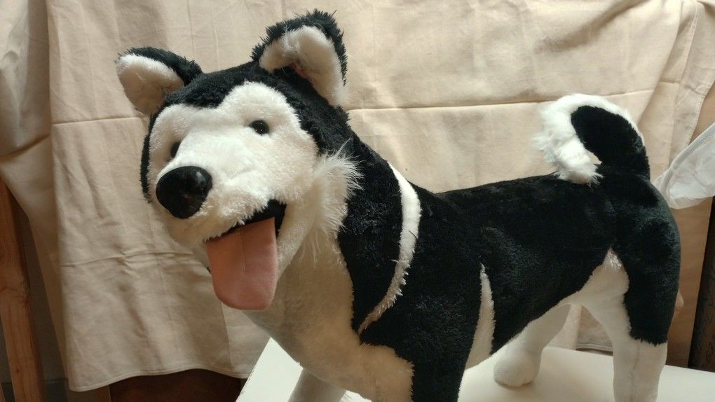Melissa & Doug Giant Siberian Husky - Plush Lifelike Stuffed Animal Dog