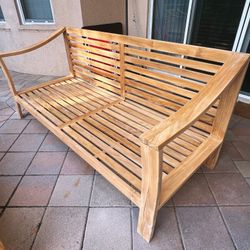 Teak Club Sofa