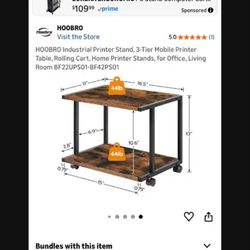 Industrial printer stand