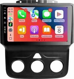 Car Radio Stereo for Dodge RAM 1 3-2018,9" Android 13 Touchscreen Head Unit,Wireless CarPlay & Android Auto,GPS Navigation,HD Backup C