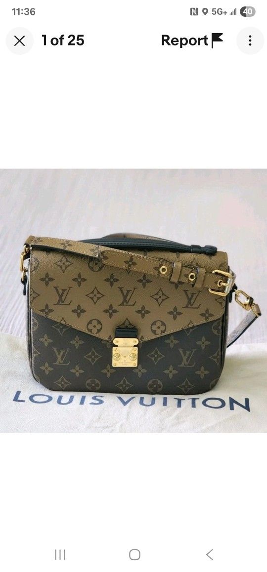 Louis Vuitton Monogram Pochette Métis Bag/Shoulder Brown LV Monogram 7.5"x9.5"