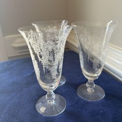 Tiffian Franciscan Cherokee Rose Glasses (3) 