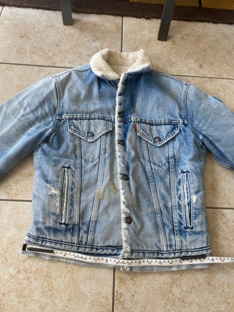 Vintage Levi's Sherpa Denim Trucker Jacket 80s
