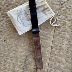 DaLuca 22mm Shell Cordovan Military Leather Watch Strap 