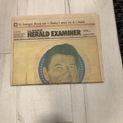 Reagan Inauguration Newspaper 