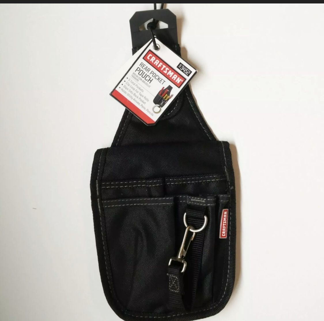 Craftsman Rear Pocket Pouch Tool Storage Organizer Snap Belt Loop 9-3452