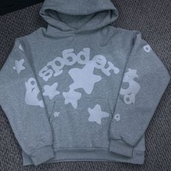 grey sp5der hoodie 