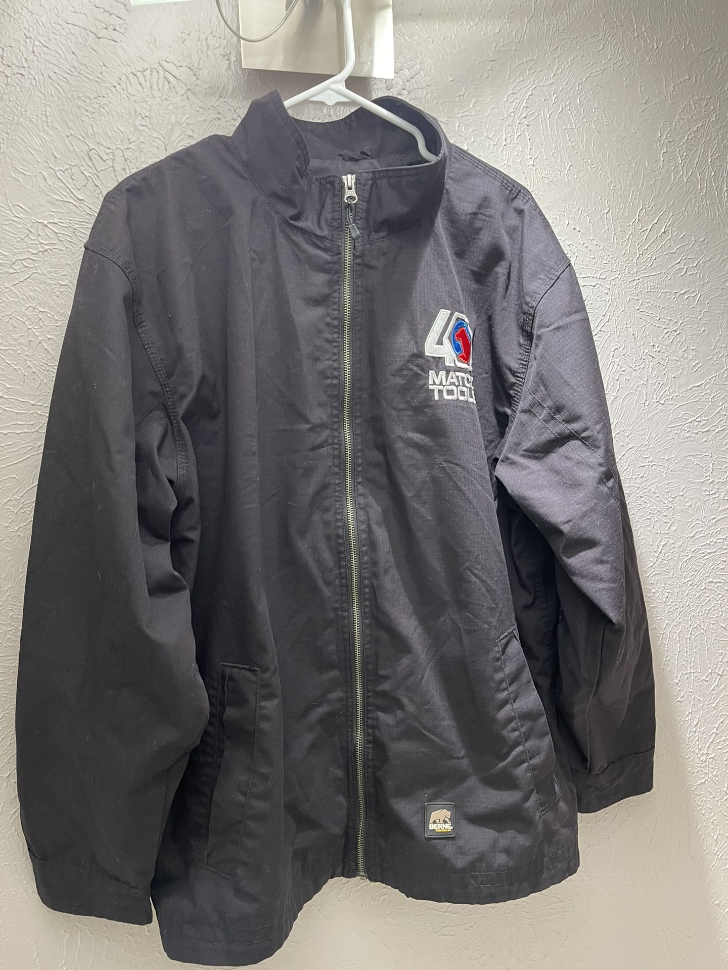 Men's Berne MATCO TOOLS Embroidered Canvas Zip Jacket Coat Xtra Large