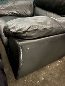 Faux leather dark brown