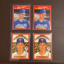 Nolan Ryan Error Set Of 4