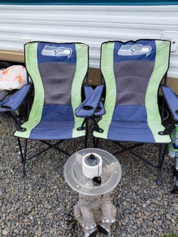 Folding SEAHAWKS outdoor Chairs.
