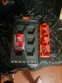 Milwakee Packout Battery Rack Storages