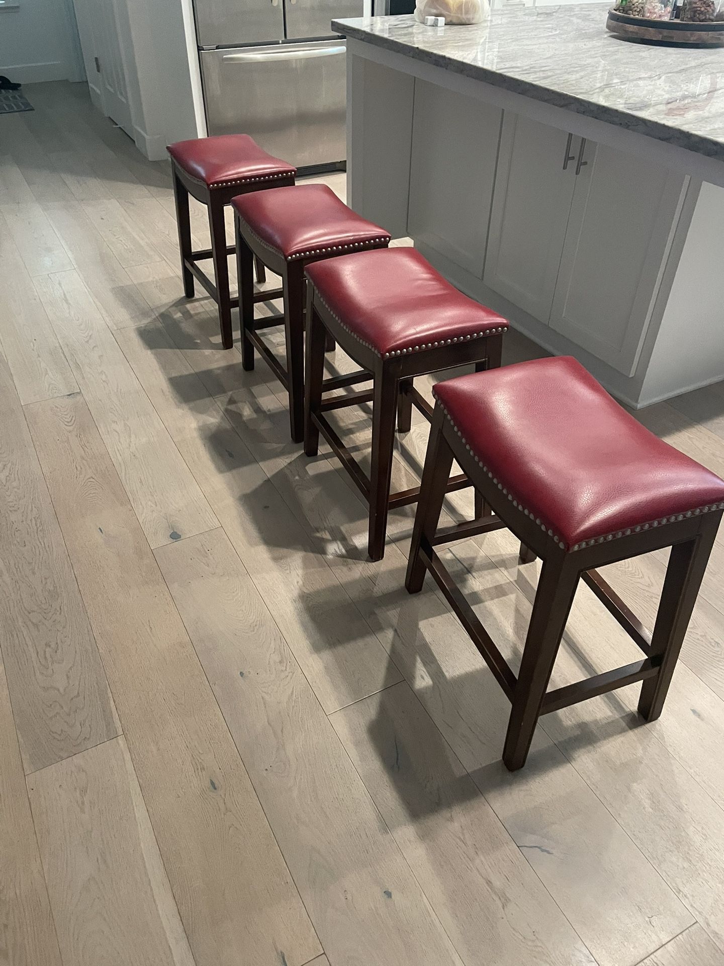 Red Stools Counter height
