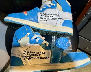 Jordan 1 Retro Off-White High UNC Size 10