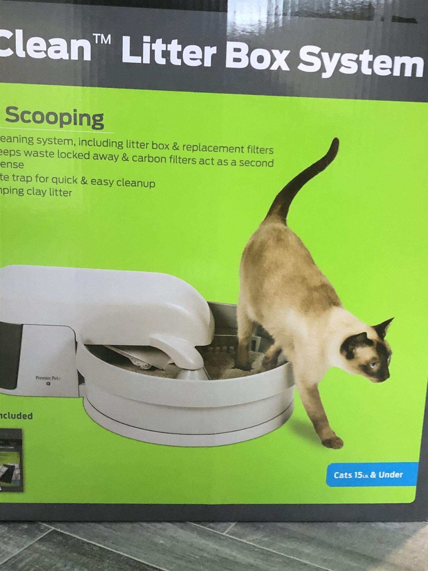 Cat Litter - New Premier Pet Auto-Clean Litter Box System With 2 Filters
