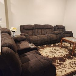 Three-piece sofa set