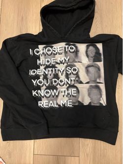Blurred face hoodie