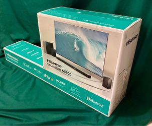 Hisense AX700 5.1.4ch Dolby Atmos Soundbar - 540 W, Wireless Rear & Sub, 4K HDR, Bluetooth