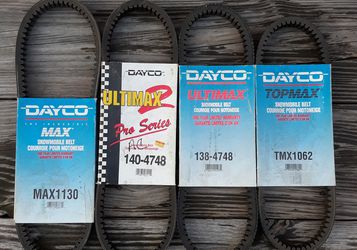 Snowmobile Drive Belts - Dayco - Brand New