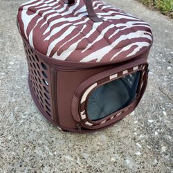 Petmate Curvations Collapsible Small Pet Dog Cat Carrier Case 