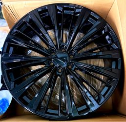 26x10” Gloss Black Multi-Spoke Alloy Wheel