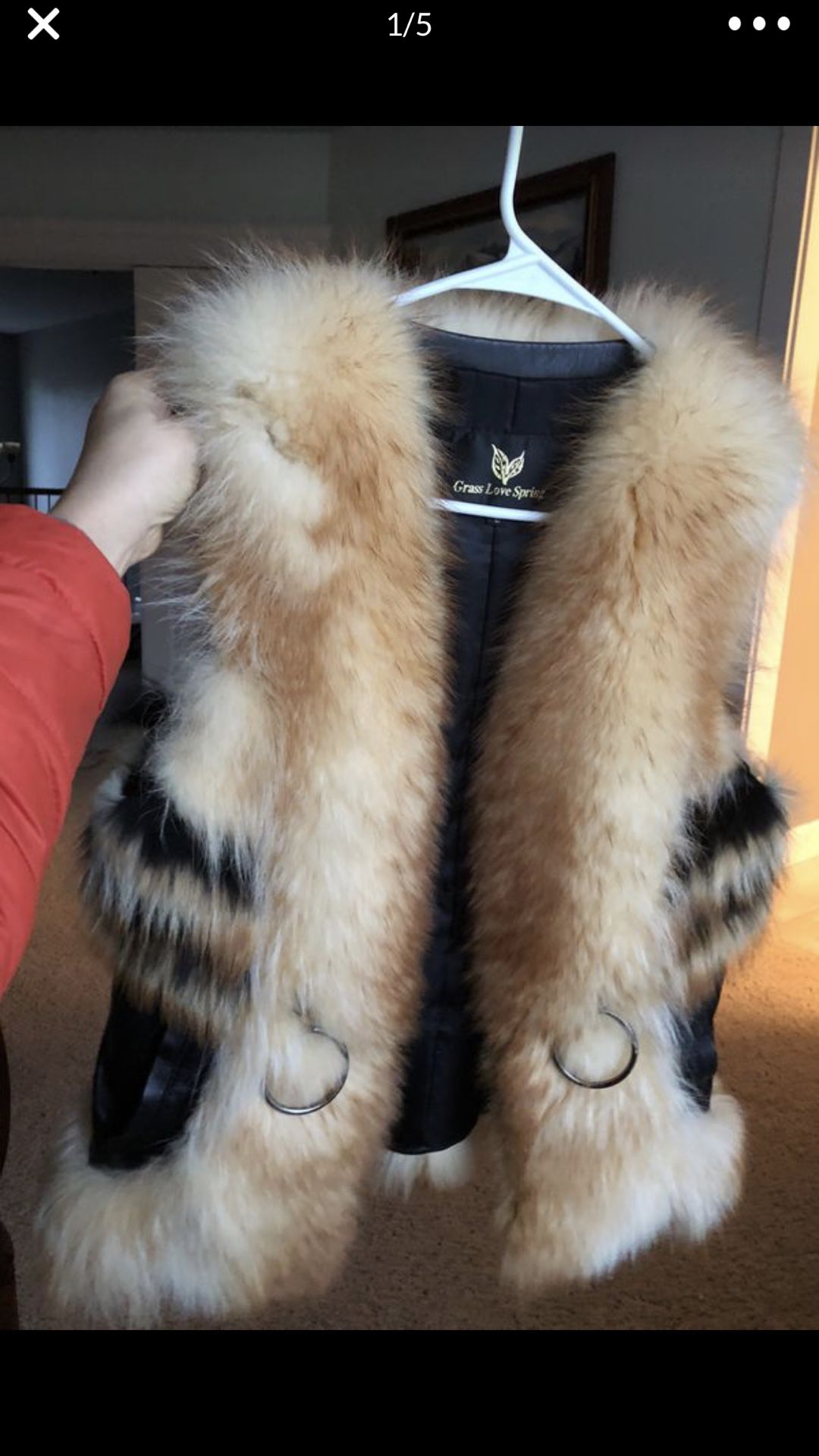Fox fur vest