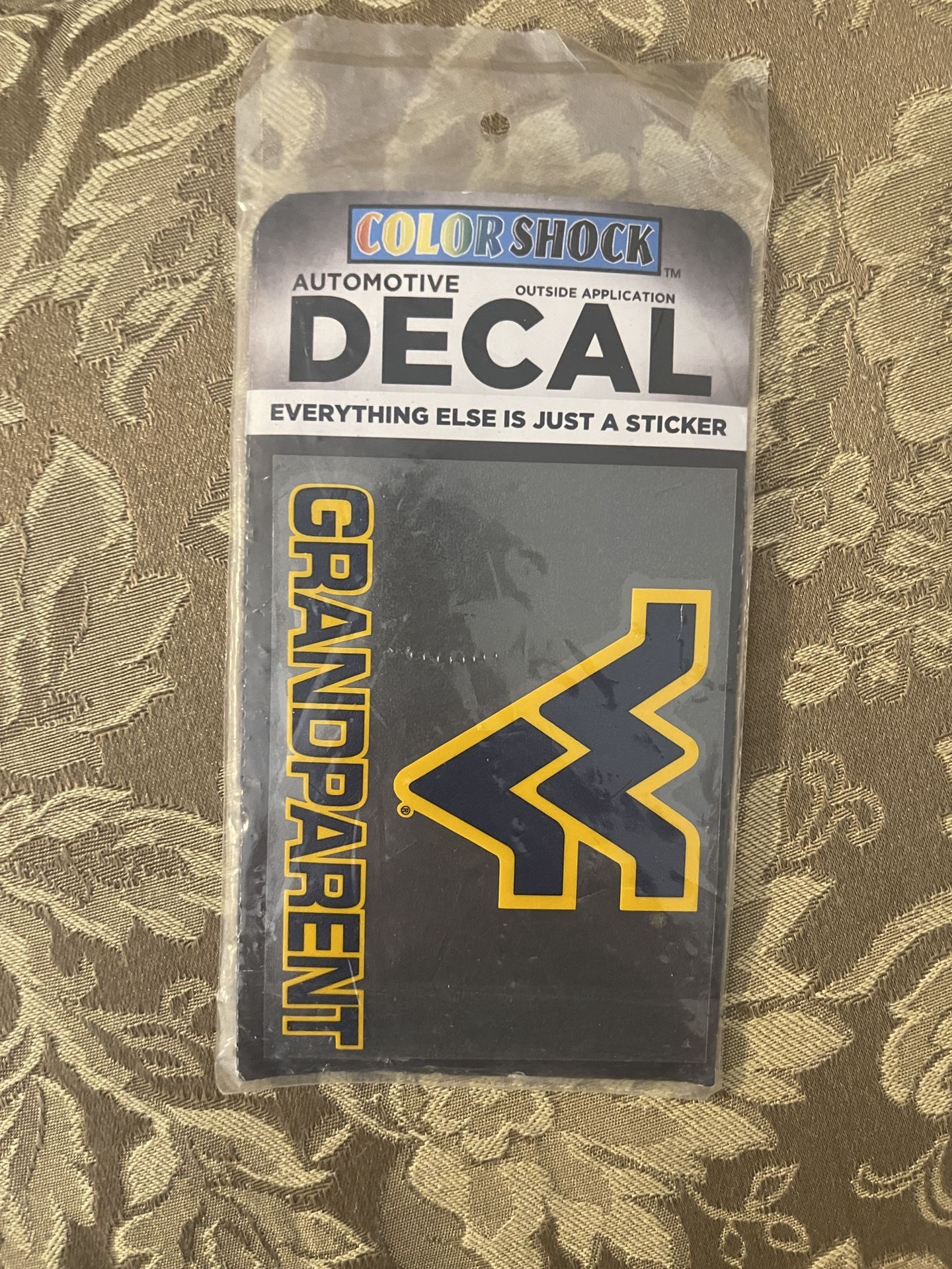 West Virginia University Grandparent Car Decal NEW