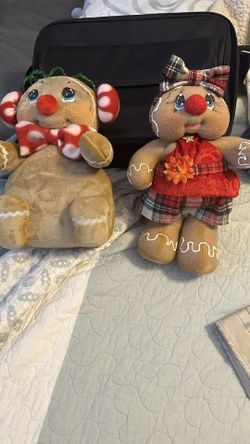 Pareja Muñecos Navidad Hechos A Mano