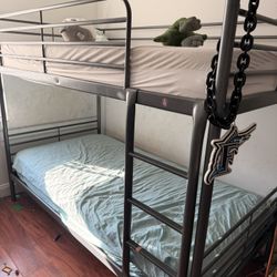 Metal Bunk Bed Frame. Mattress Not Included 