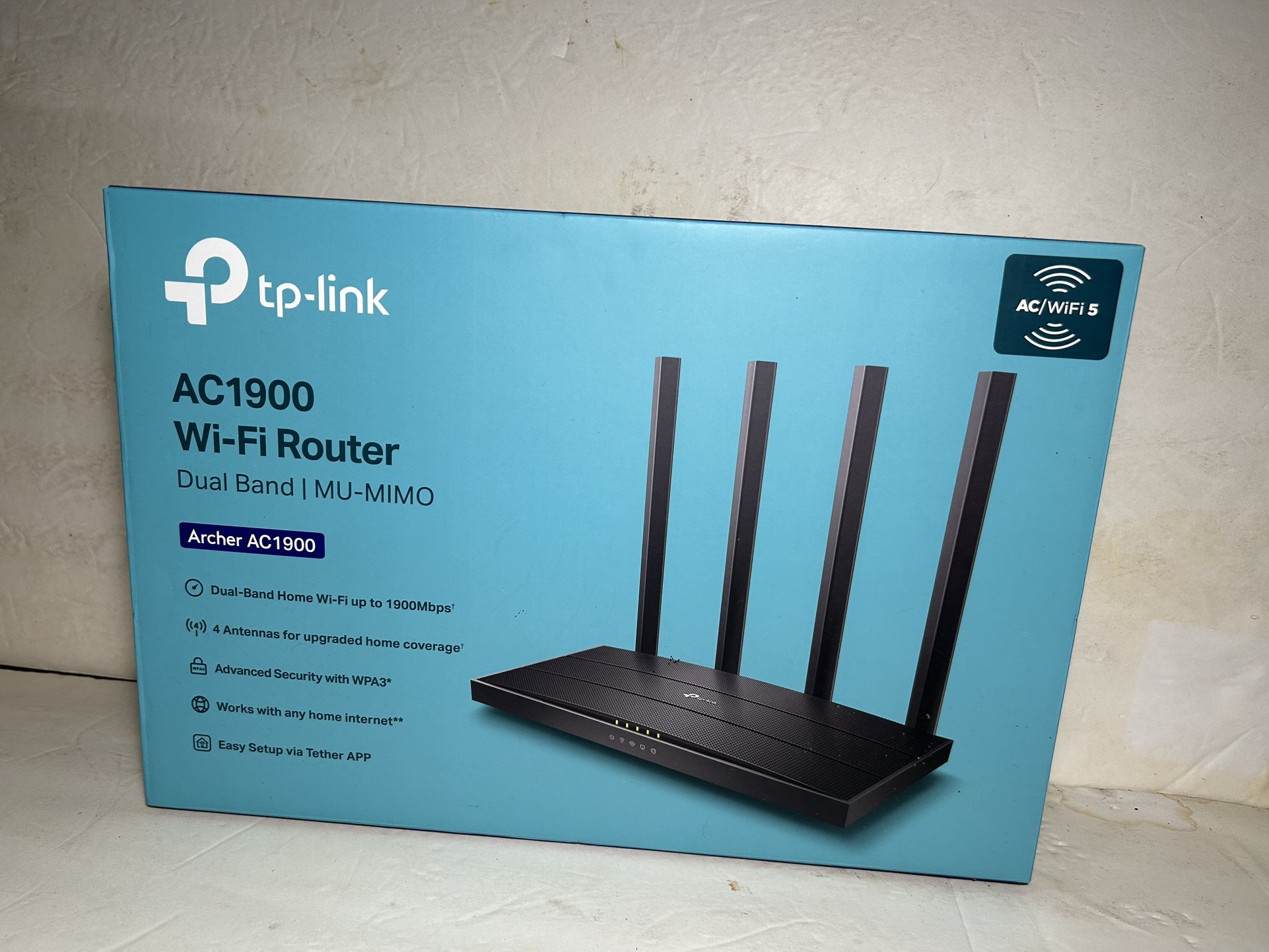 TP-Link AC 1900 Dual Band MU-MIMO Wi-Fi Router Brand New