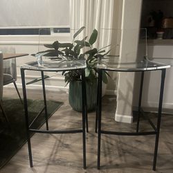 CB2 Chiara clear Bar Stools (2 Available, 50 Each)