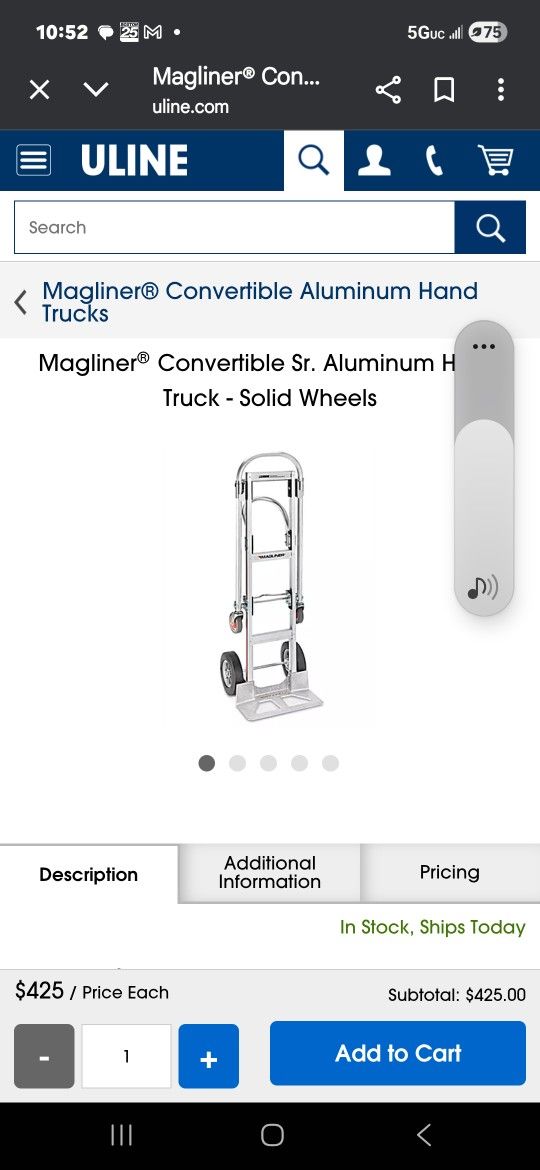 4 Wheel Alluminum Hand Truck 