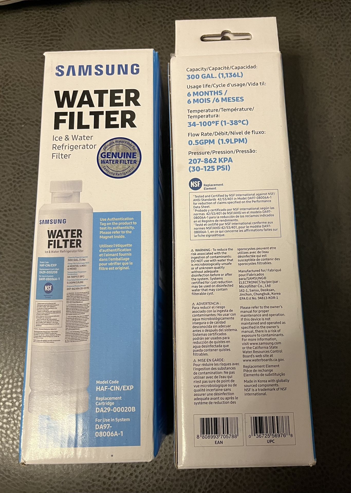 Samsung Water Filters - Brand New
