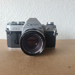 CANON AE-1 Program 35mm Film Camera w/50mm FL 1:1.8 lens