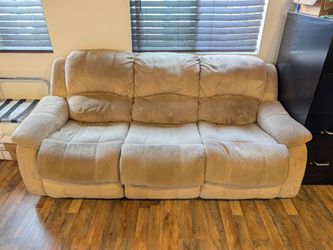 FREE Sofa queen pull out brown microfiber couch