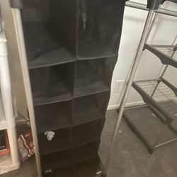 Wardrobe Rack/with Shelves And Shoe Bin