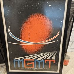 MGMT Sasquatch Signed Numbered Framed Poster 19x26