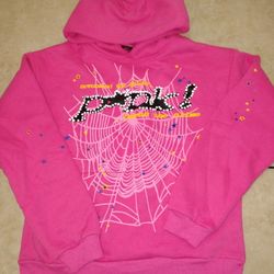 Pink Sp5der Hoodie Best Offer