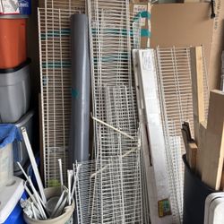 White Wire Shelves Plus Accessories 