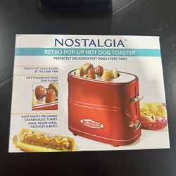 Nostalgia Retro Pop-Up Hot Dog Toaster