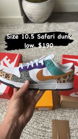 Safari Dunk Low Size 12W 10.5 M