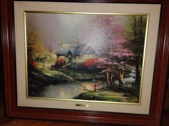 Thomas Kinkade. Framed Painting