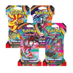 POKÉMON MEGA EVOLUTION CHAOS RISING SLEEVED BOOSTER PACK SET OF 4
