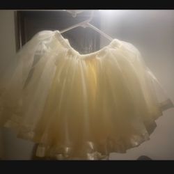 Cream Tutu With Bow