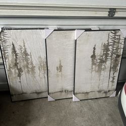 Set Of 3 Brand New Art Pieces