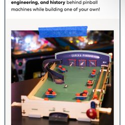 Eureka Crate Pinball Machine