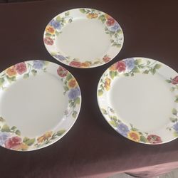 3 Corningware Plates