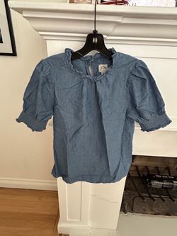 JCREW chambray blouse