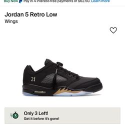 Jordan 5 Retro Low Wings